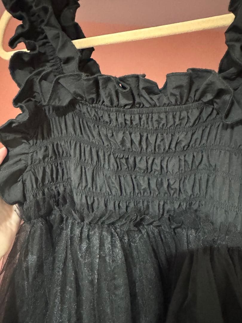 ペルナ perna チュールギャザーキャミソール