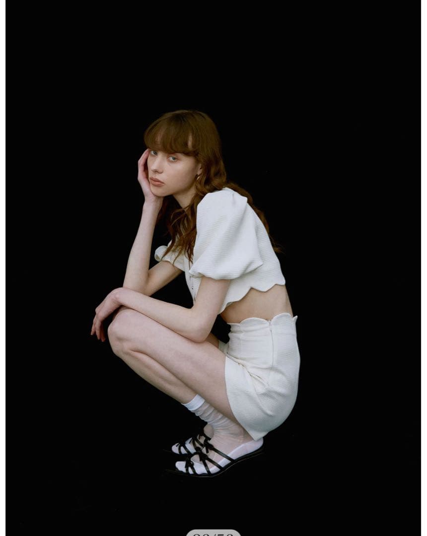 エイミーイストワール ウエストスカラップミニショートパンツ