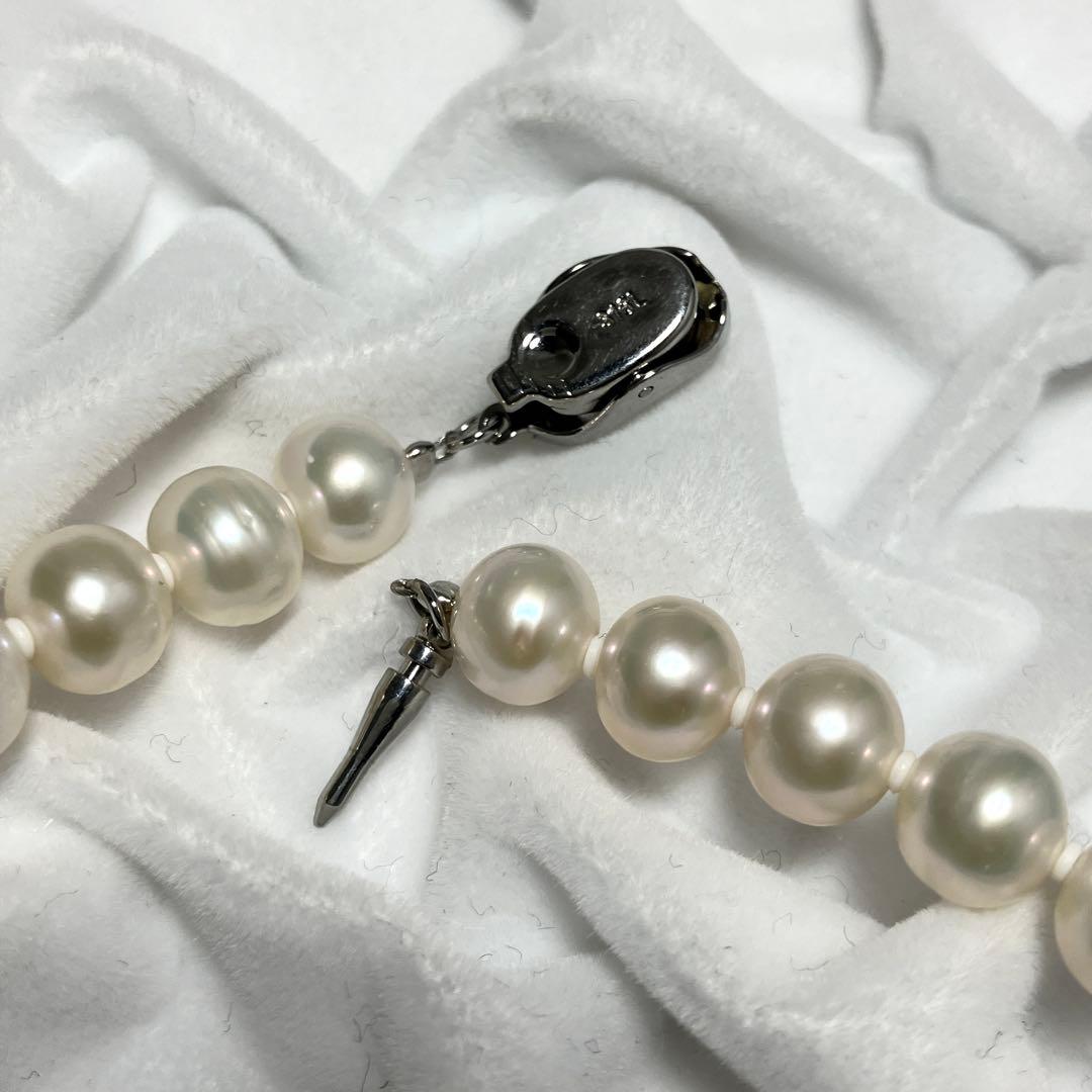 本真珠✨ パールネックレス＆イヤリングセット 7.3-8.3mm Silver