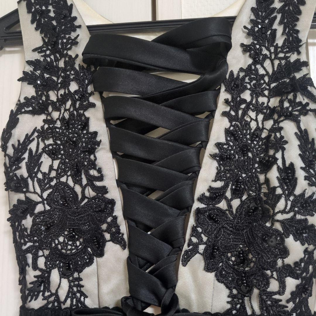 黒の刺繍チュールドレス 120くらい　オーダーメイドドレス　キッズ