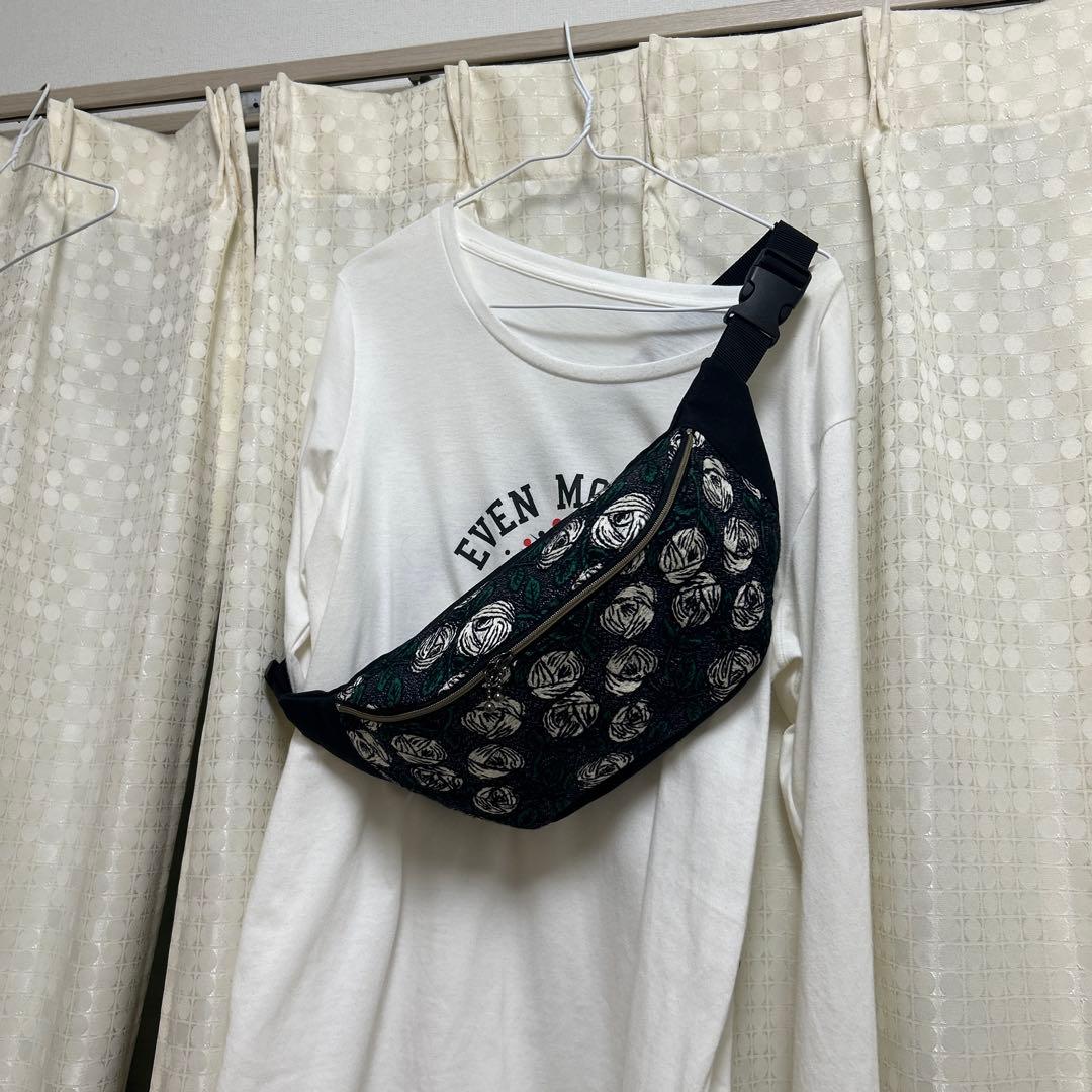 ミナペルホネン　2wayボディバッグ　rosyネイビー　ハンドメイド