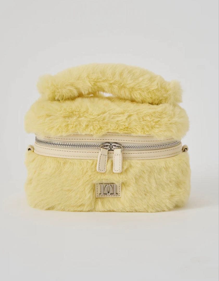【新品未開封】フェイクファーショルダーミニバッグ　YEL　イエロー