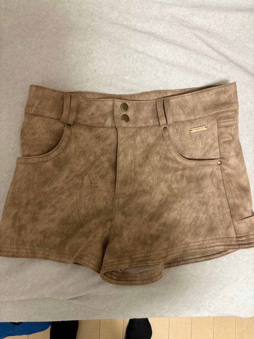 パンツ diante Eco suede tight shorts