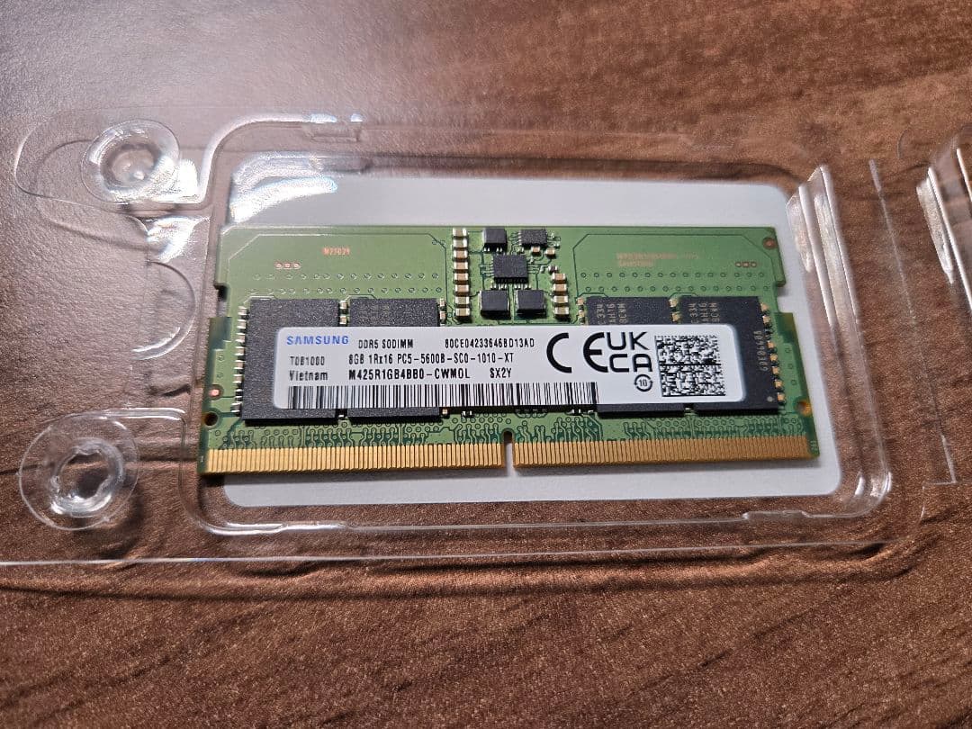 Samsung メモリ DDR5-4800 8GB