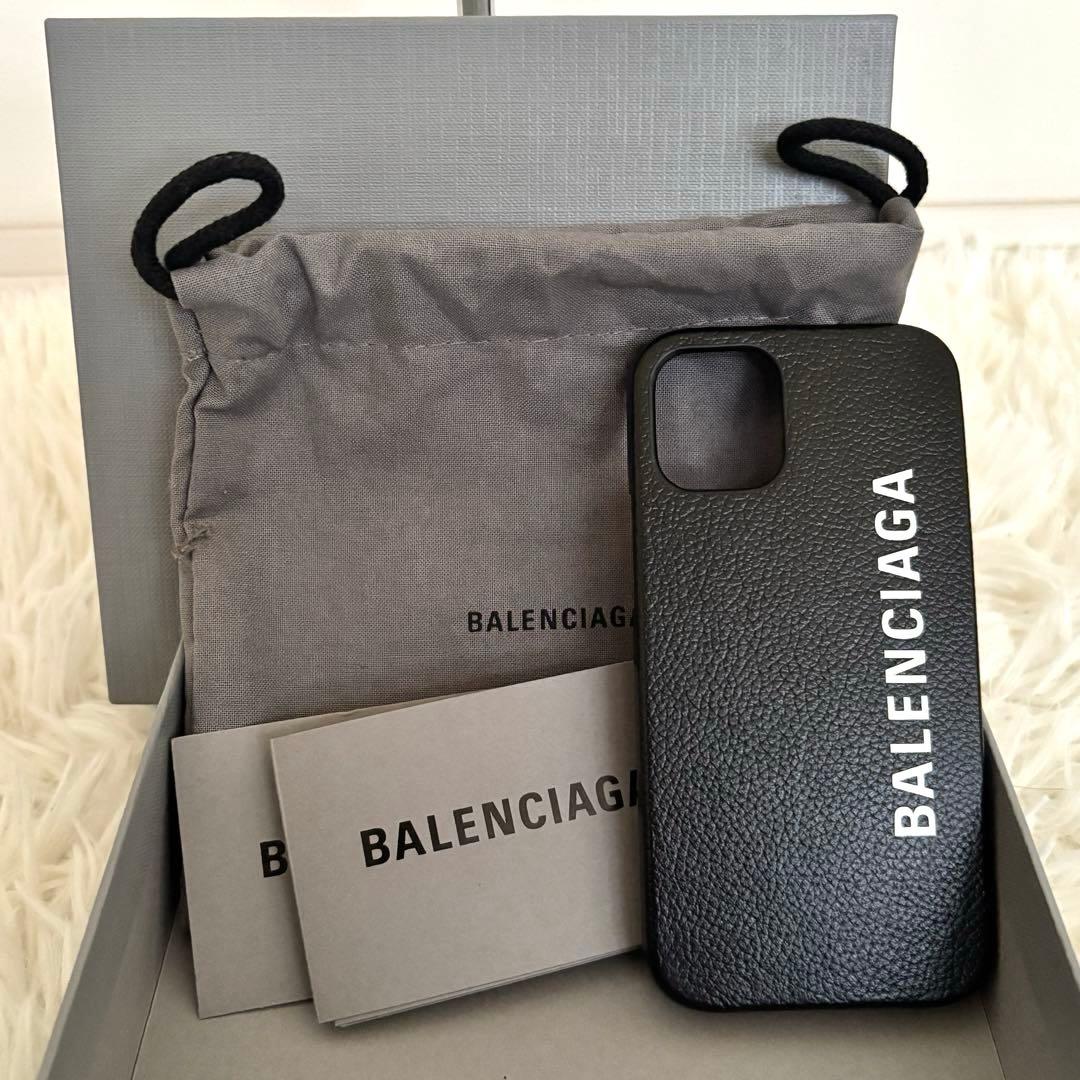 極美品 バレンシアガBALENCIAGA iPhone12 miniケースカバー