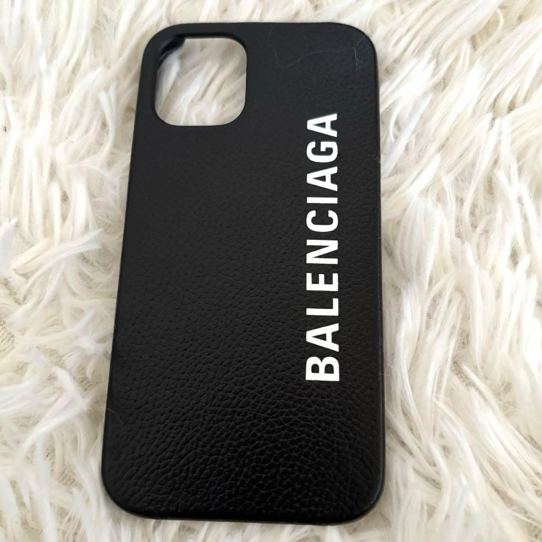 極美品 バレンシアガBALENCIAGA iPhone12 miniケースカバー