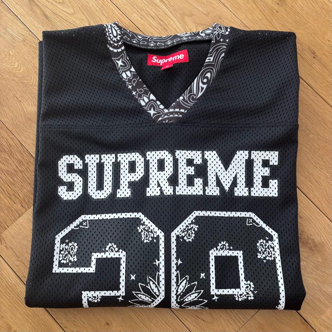 【新品】Supreme Bandana Football Jersey ブラック