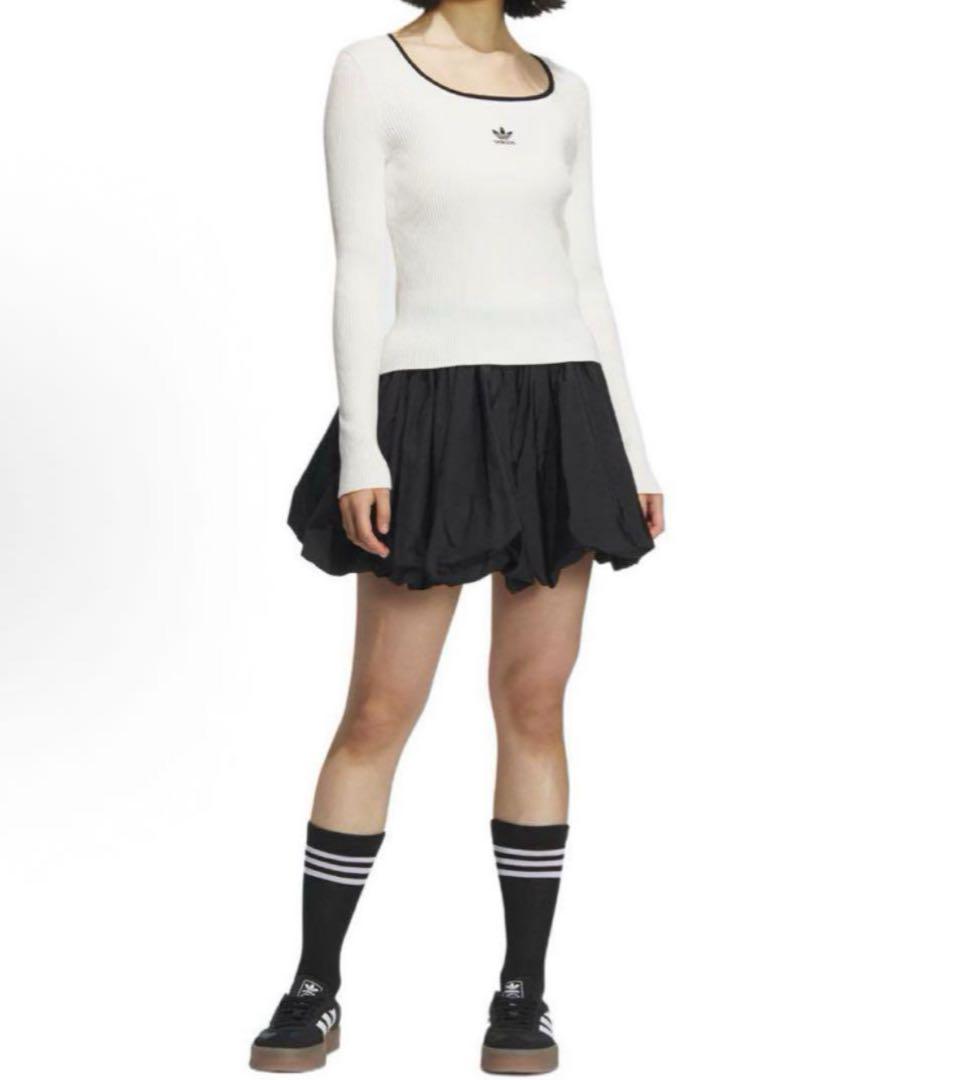 日本未発売 XS Adidasバブルスカート KD8122 ブラック