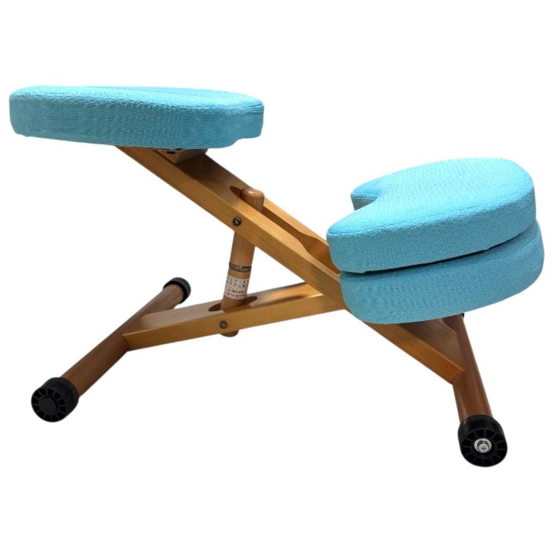 極美品 宮武製作所 バランスチェア プロポーションチェア ブルー 姿勢矯正 学習