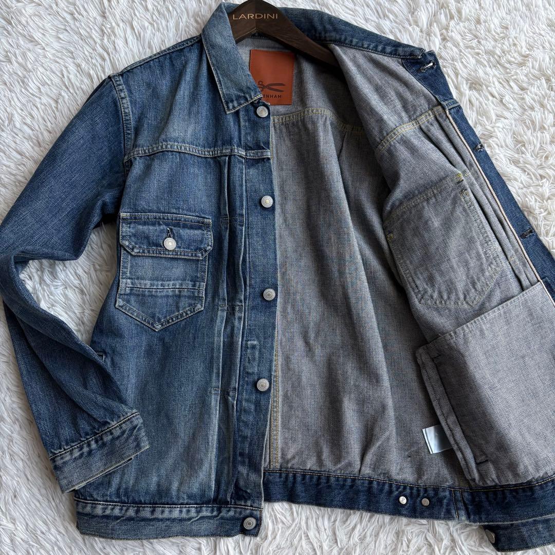 美品 デンハム デニムジャケット 2024年製 TRACE CURVING M