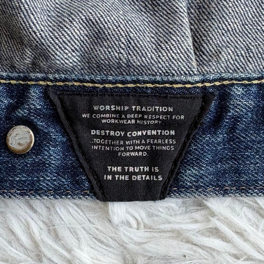 美品 デンハム デニムジャケット 2024年製 TRACE CURVING M