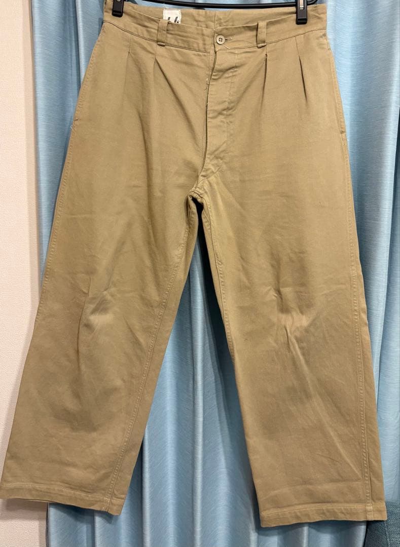 【実物】フランス軍 M-52 チノトラウザーズ サイズ44 ヴィンテージ