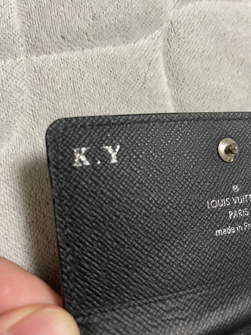 VUITTON ヴィトン　タイガー名刺入れ　（K.Y）ネーム入り