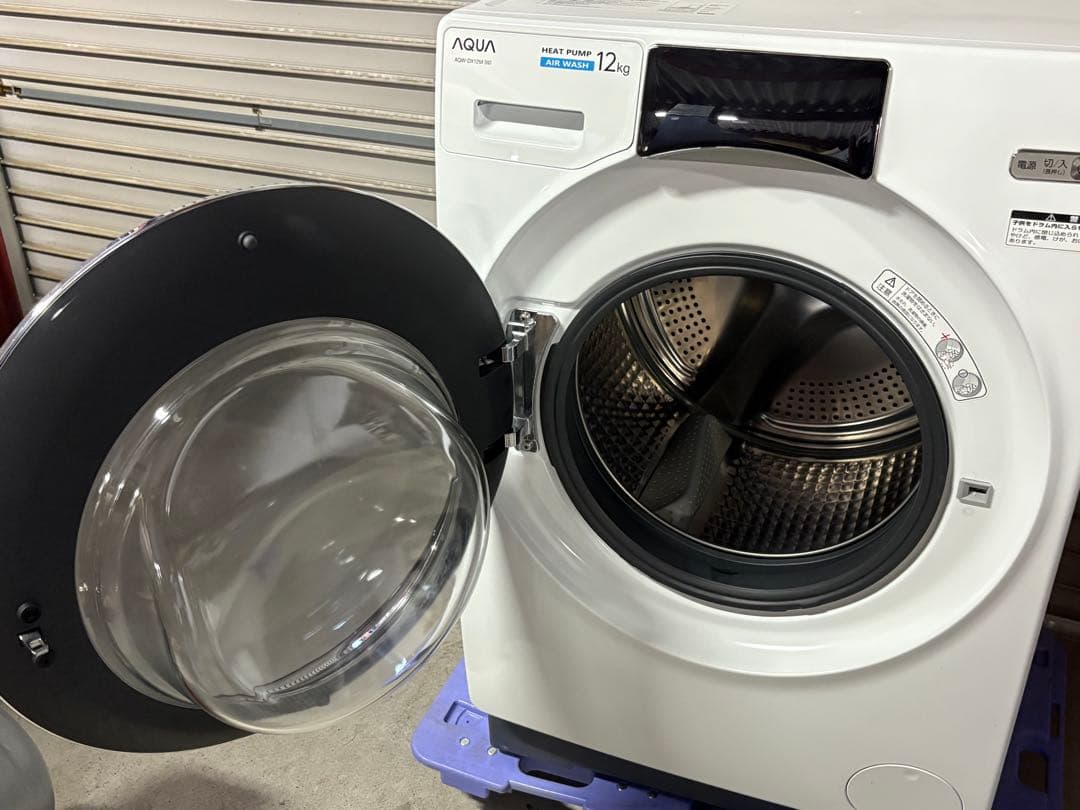 怜*未様 ☆GJ23山口県下松市 ドラム式洗濯乾燥機 アクア AQW-DX12M