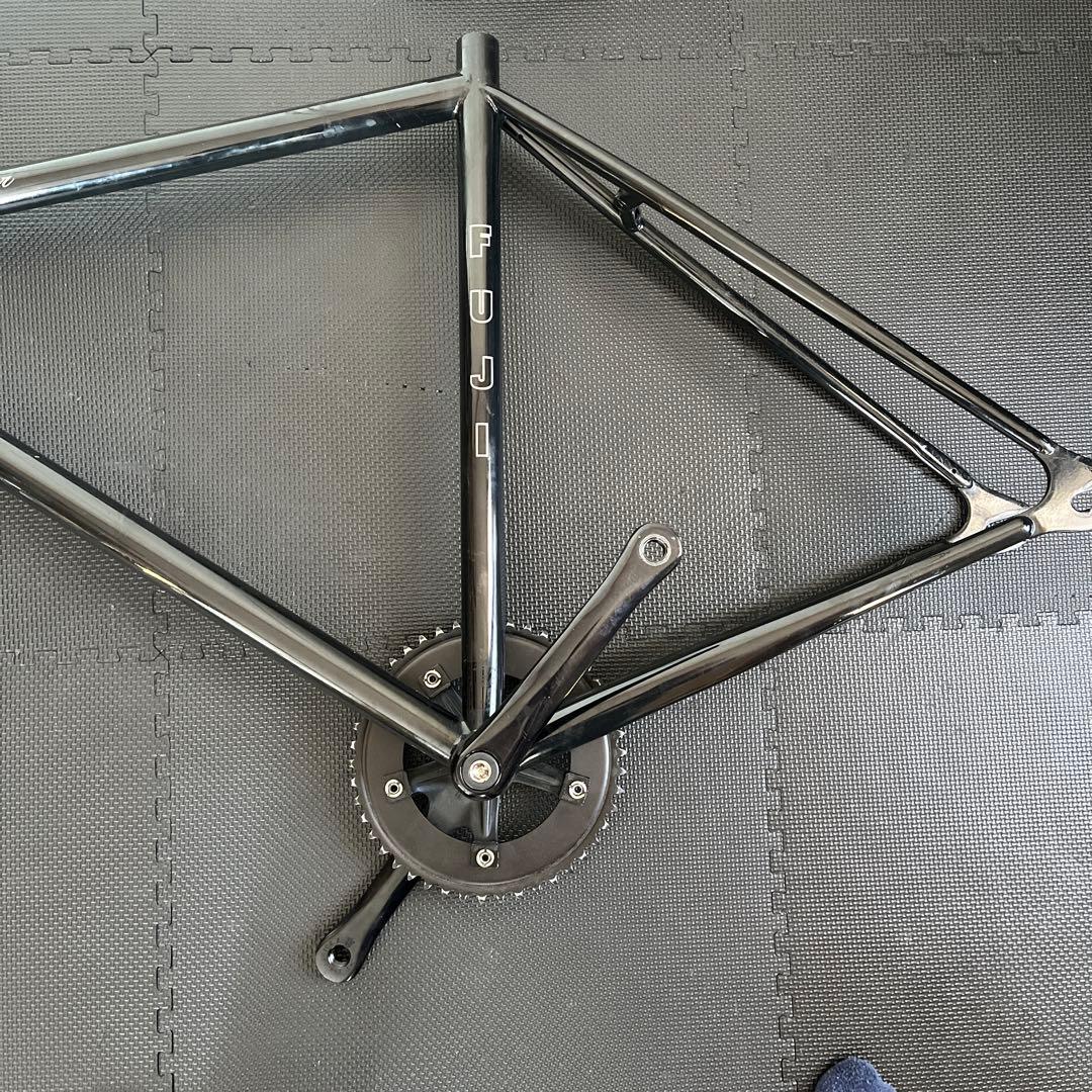 FUJI ピスト・シングルスピードフレーム　クランク チェーンリング　ブラック