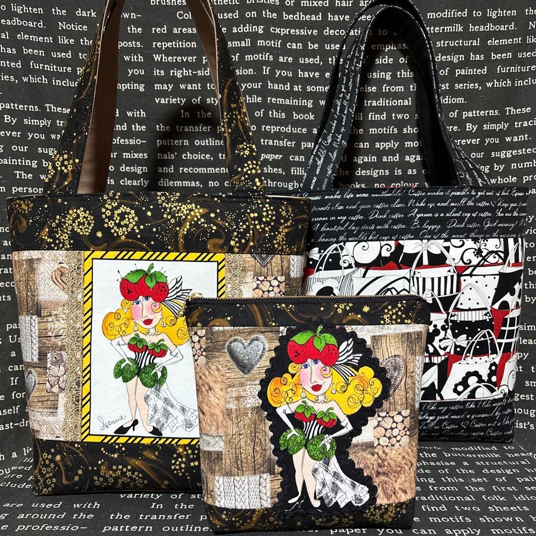 ロラライハリス♡ハンドメイド　トートバッグとポーチ　いたち様