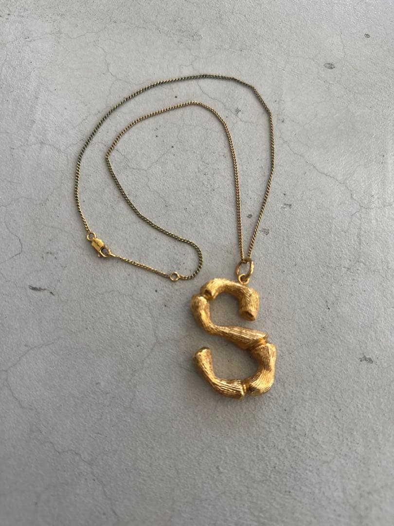 CÉLINE（OLD CÉLINE）イニシャルネックレス 純正チェーン＆箱