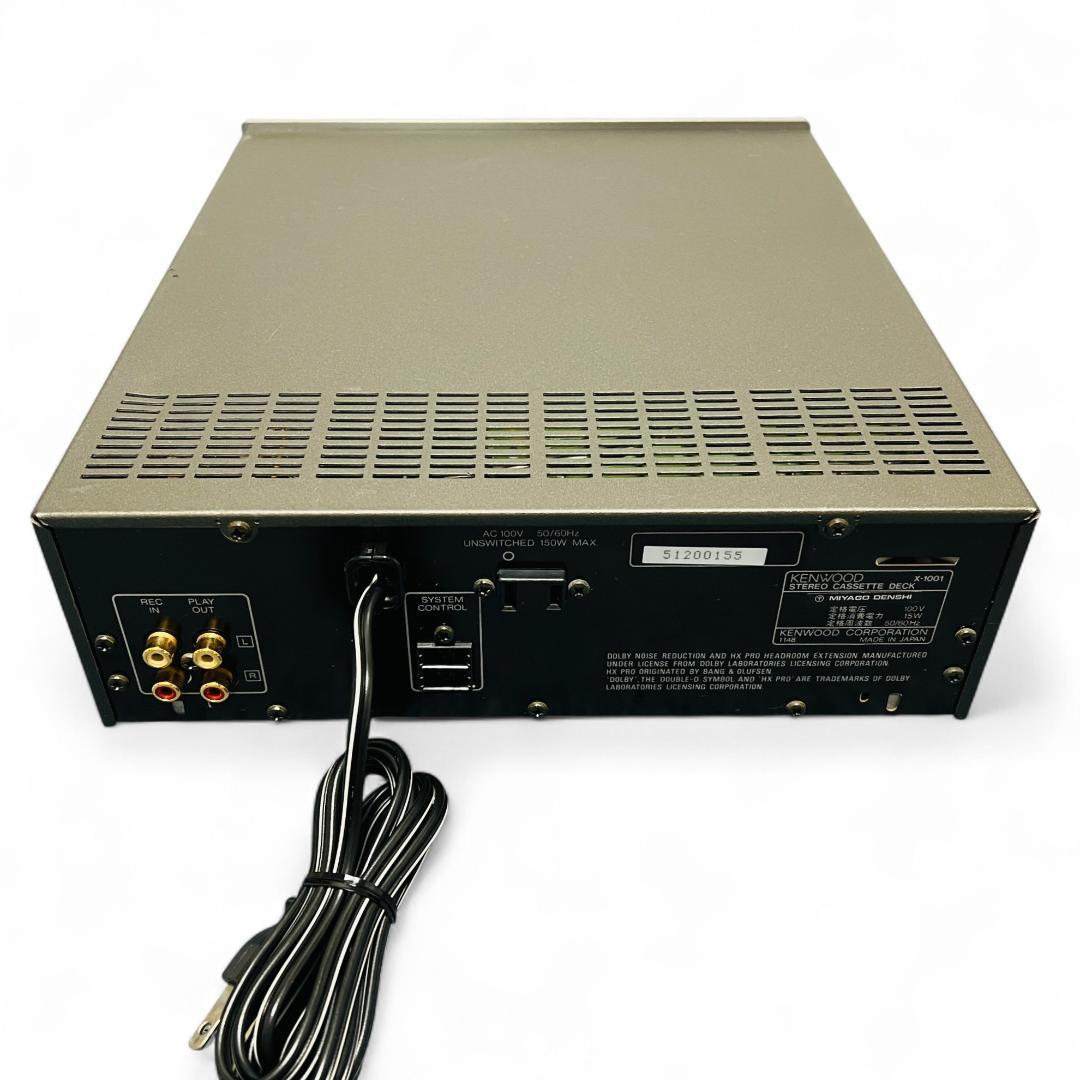 KENWOOD カセットデッキ K's X-1001