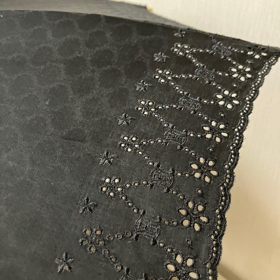 【ニコちゃん】CELINE ブラック 日傘 模様入り