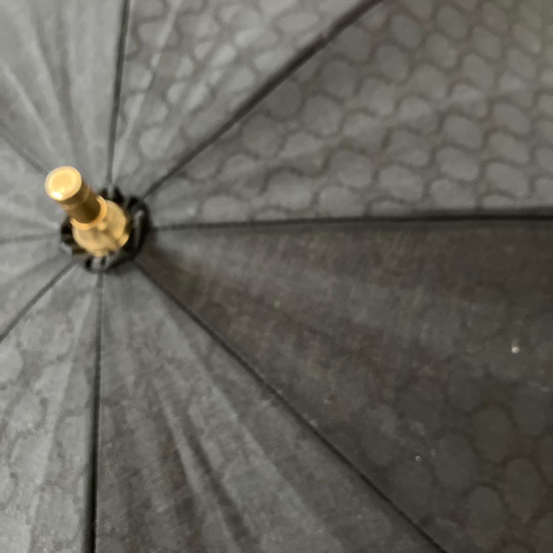【ニコちゃん】CELINE ブラック 日傘 模様入り