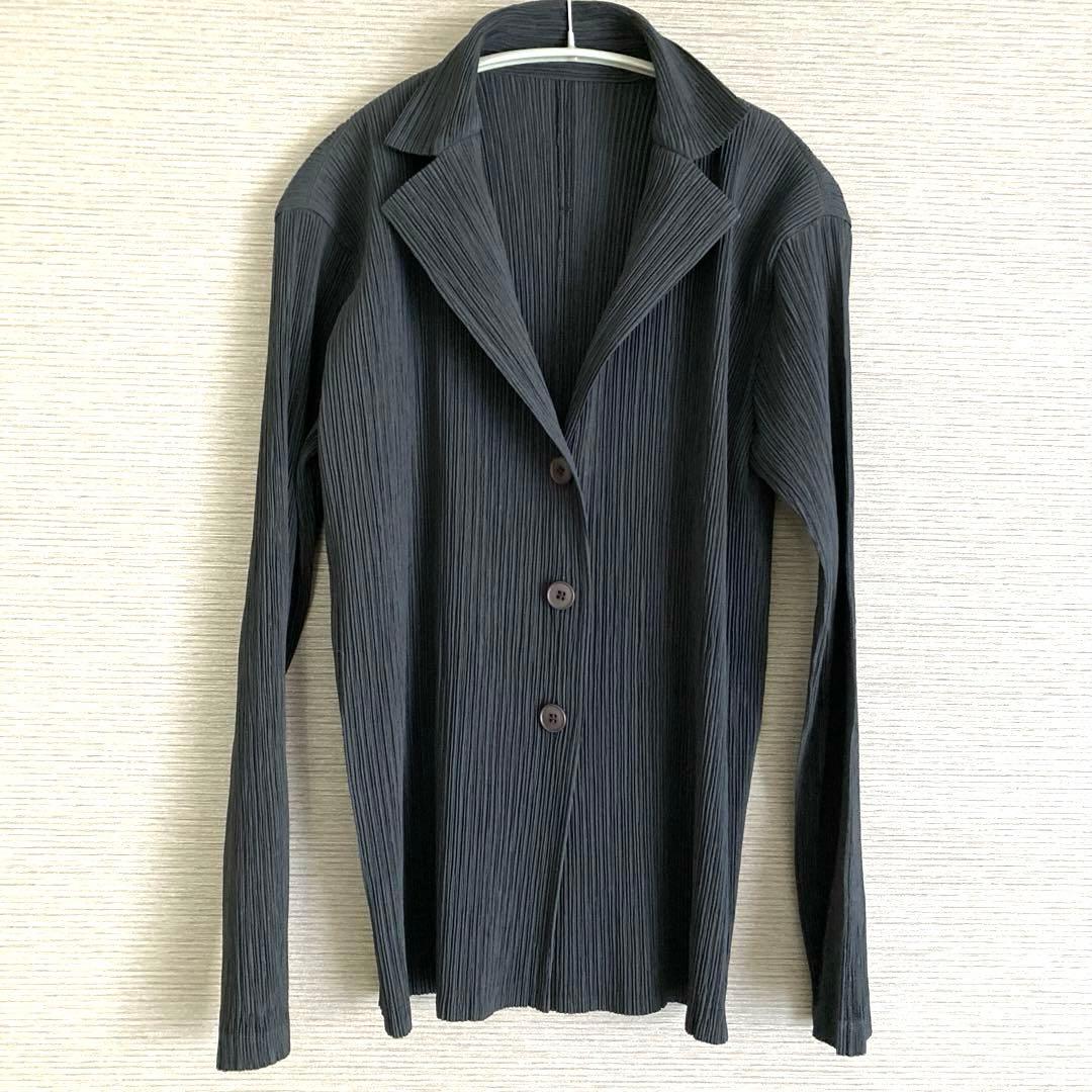 ISSEY MIYAKE WHITE LABEL 黒　長袖　ジャケット M
