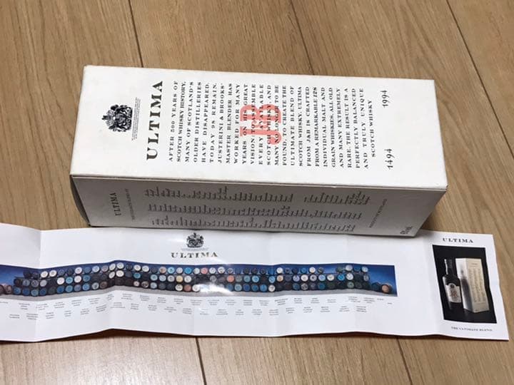 超激レア　幻のJ&B ULTIMA ウルティマ　原酒128種ブレンド　新品未開封
