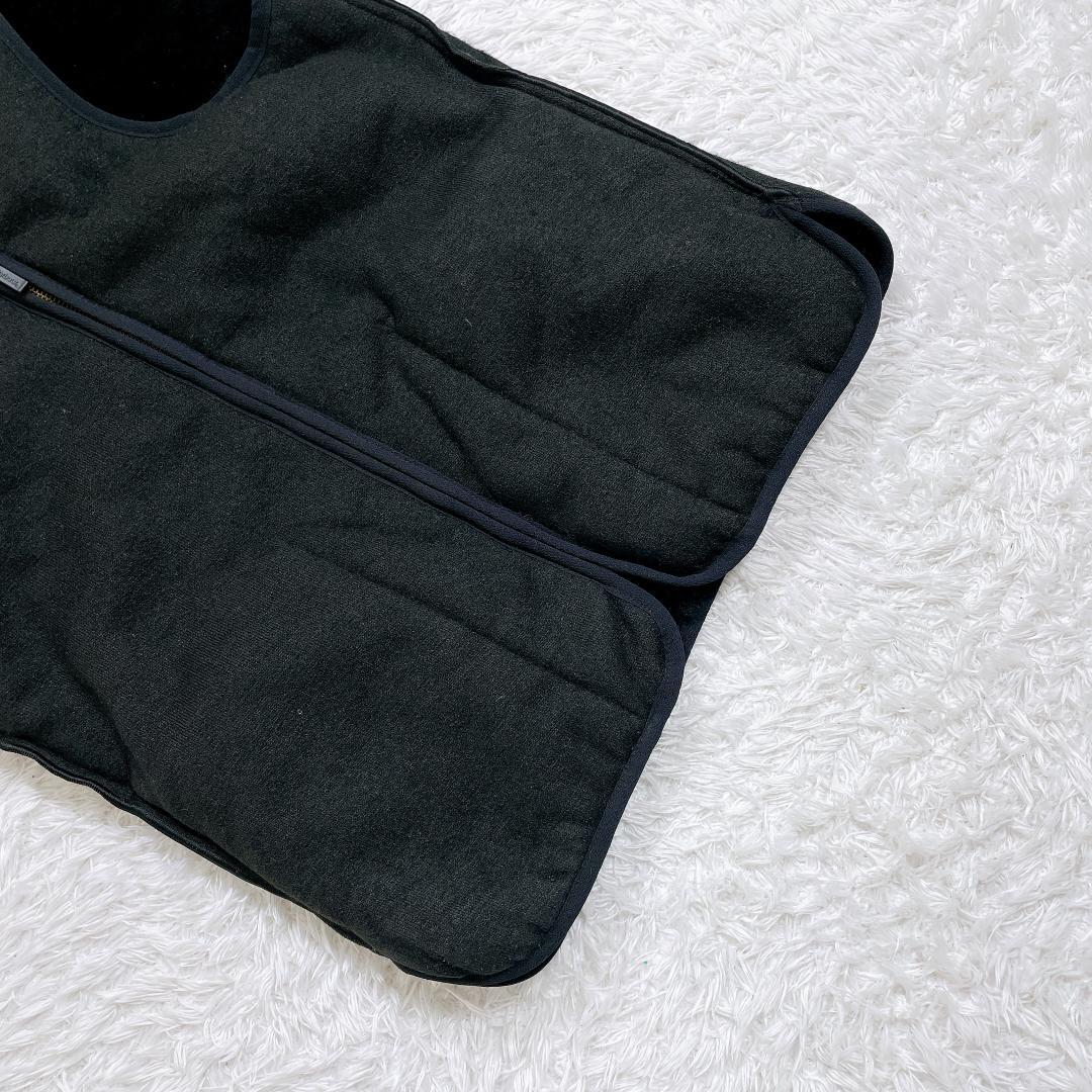 Barbour ファーライナー ベスト 黒 メンズ 34 リバーシブル 防寒