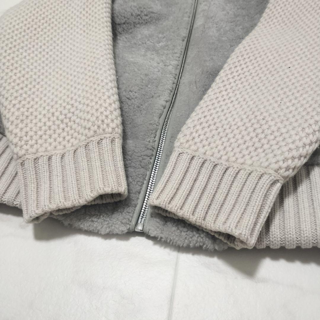 ゆ*☆様 ANAYI　アナイ　ムートン　ボアジャケット　パーカー　異素材　切替え