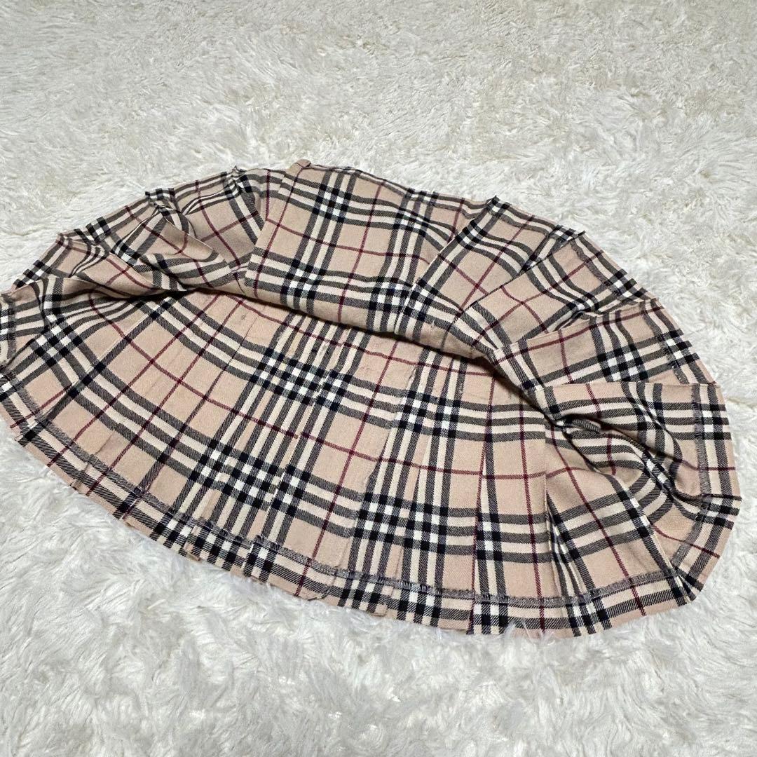 【希少】バーバリーブルーレーベル ノバチェック プリーツミニスカート サイズ36