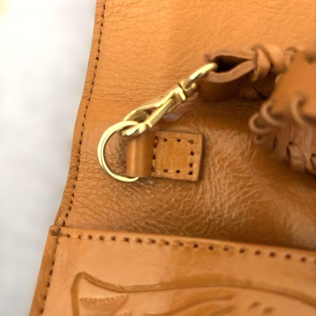 Carving Tribesレザー2wayショルダーバッグ 【ライトブラウン】