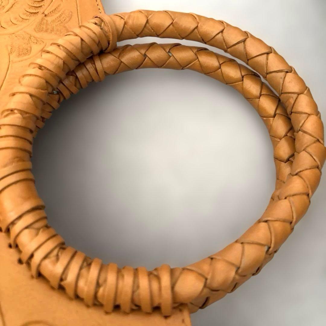 Carving Tribesレザー2wayショルダーバッグ 【ライトブラウン】