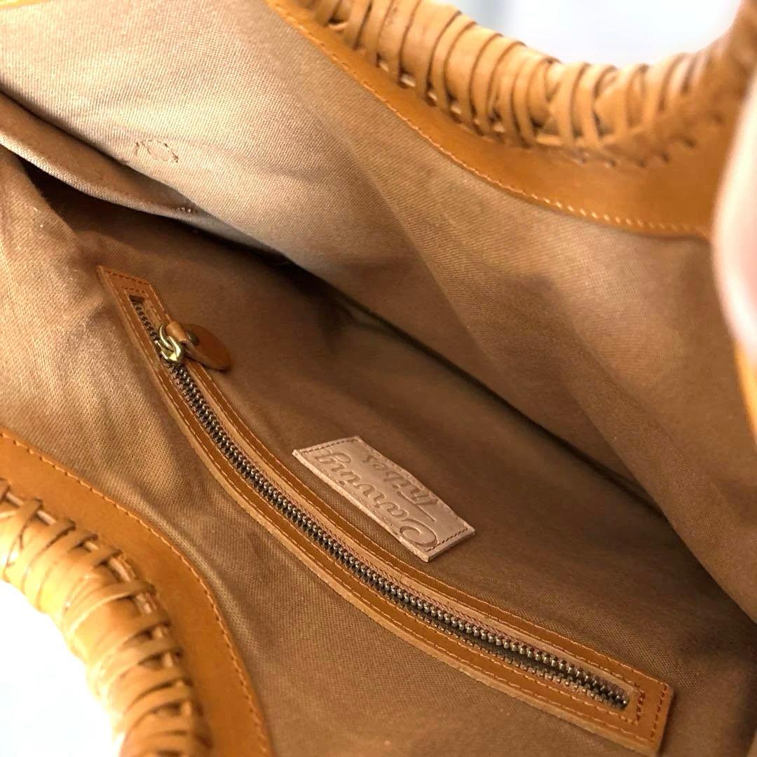 Carving Tribesレザー2wayショルダーバッグ 【ライトブラウン】