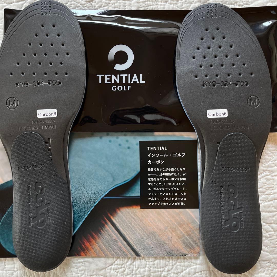 TENTIAL インソール・ゴルフ・カーボン　M