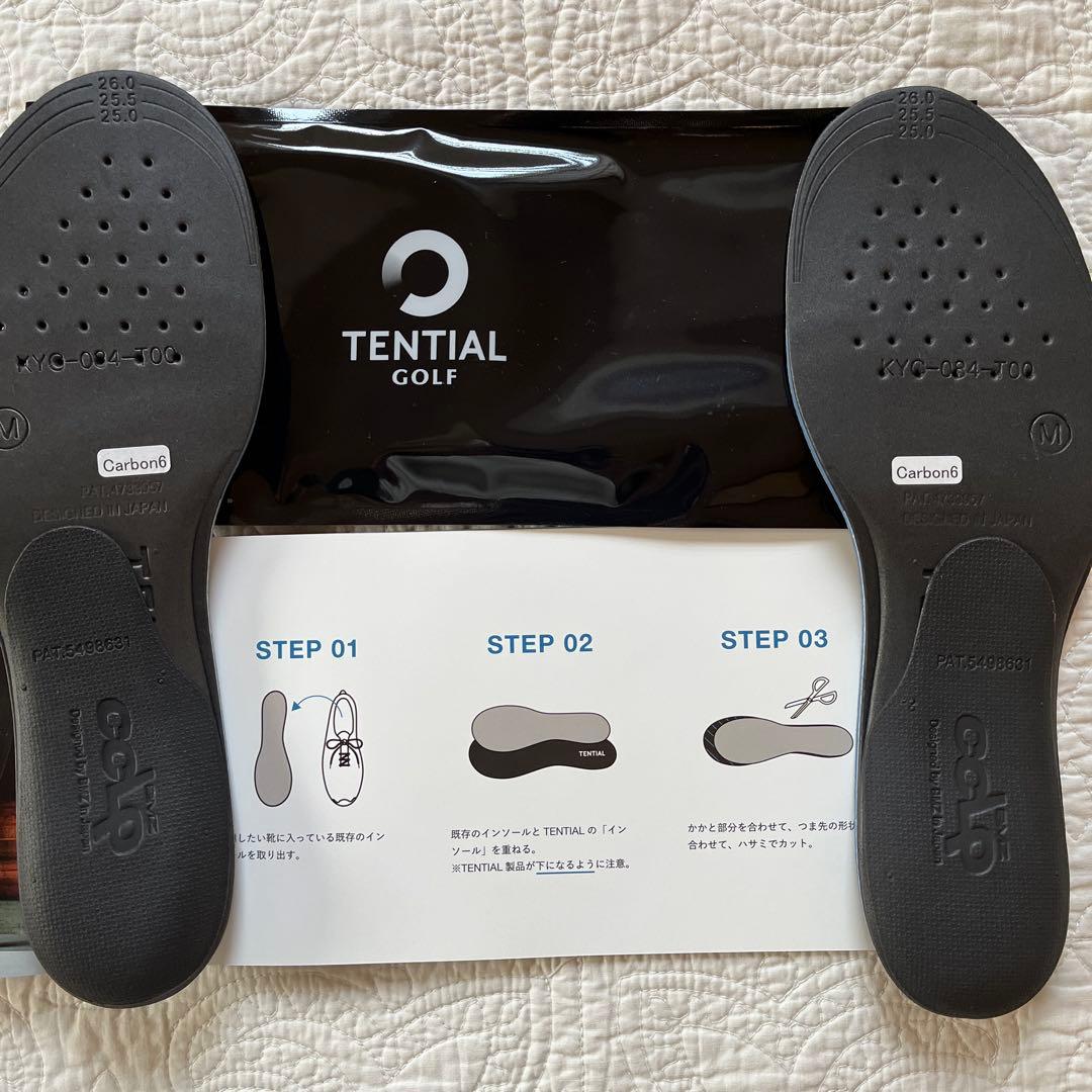 TENTIAL インソール・ゴルフ・カーボン　M