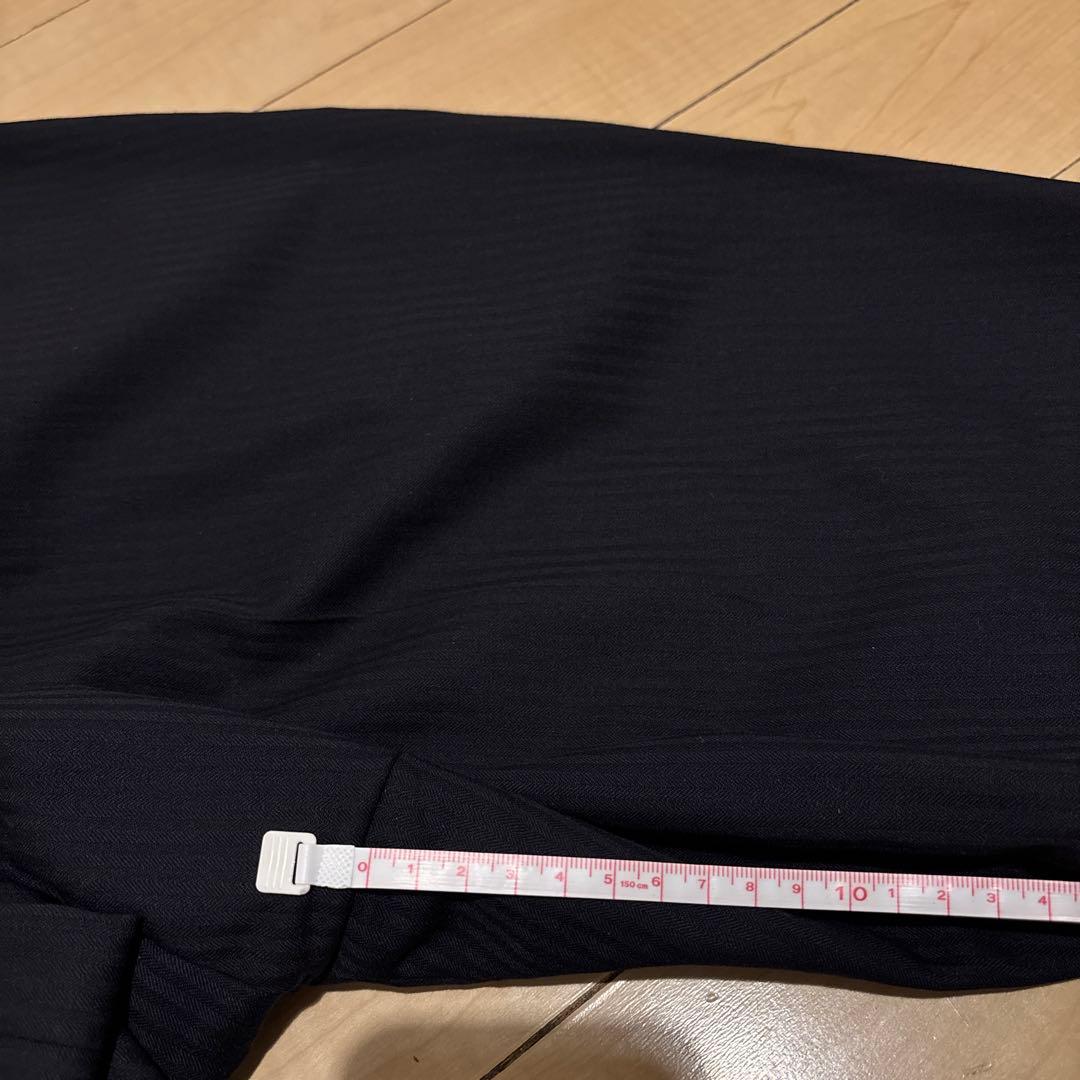 HILTON ネイビー ストライプ ビジネススーツ