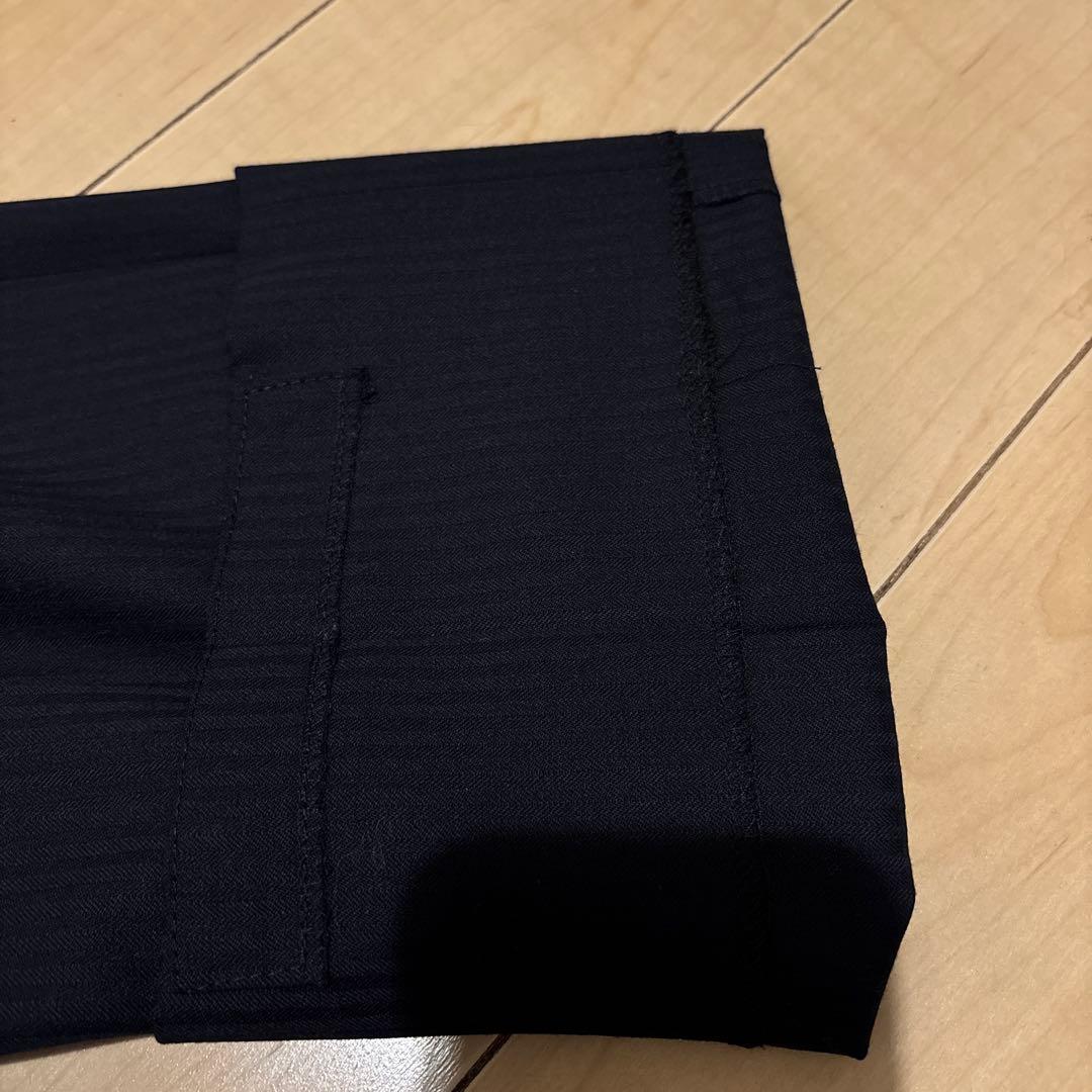 HILTON ネイビー ストライプ ビジネススーツ