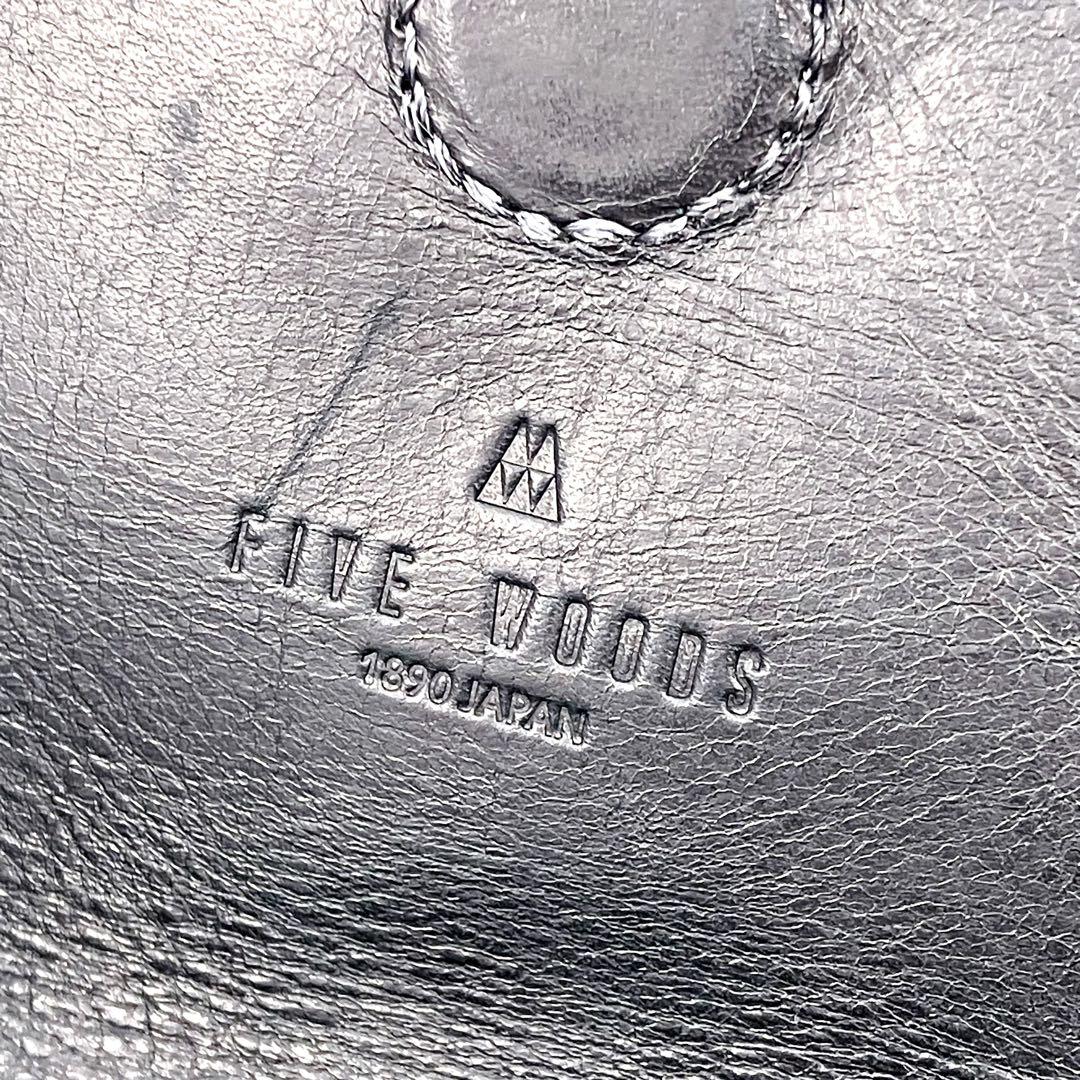 【美品】 ファイブウッズ 2wayクラッチバッグ/ショルダーバッグ プラトウ 黒