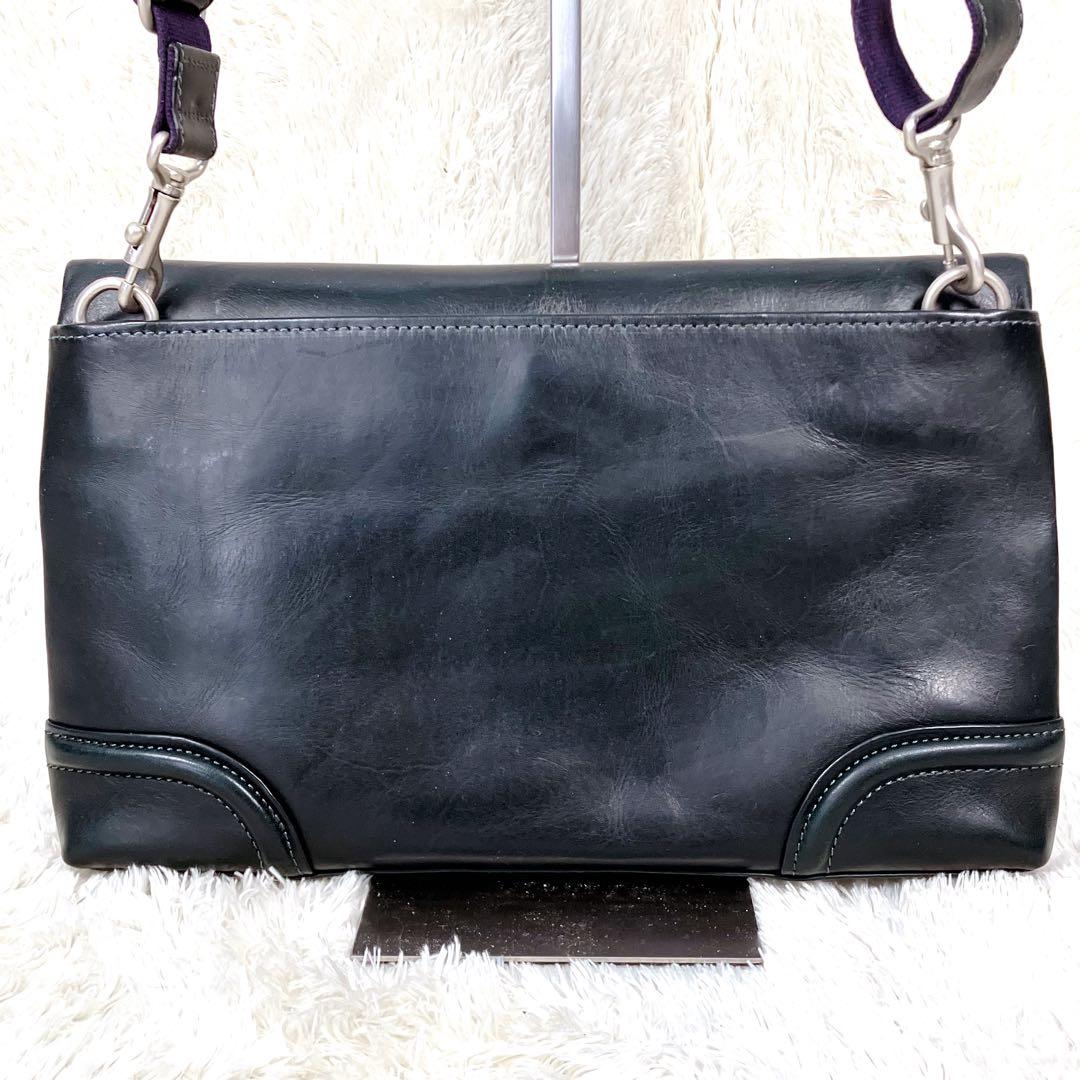 【美品】 ファイブウッズ 2wayクラッチバッグ/ショルダーバッグ プラトウ 黒