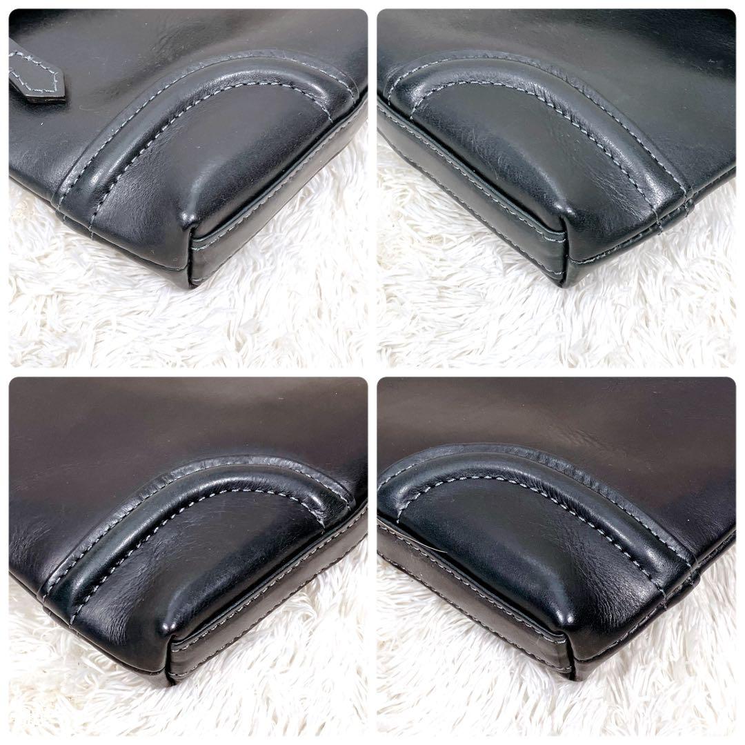 【美品】 ファイブウッズ 2wayクラッチバッグ/ショルダーバッグ プラトウ 黒