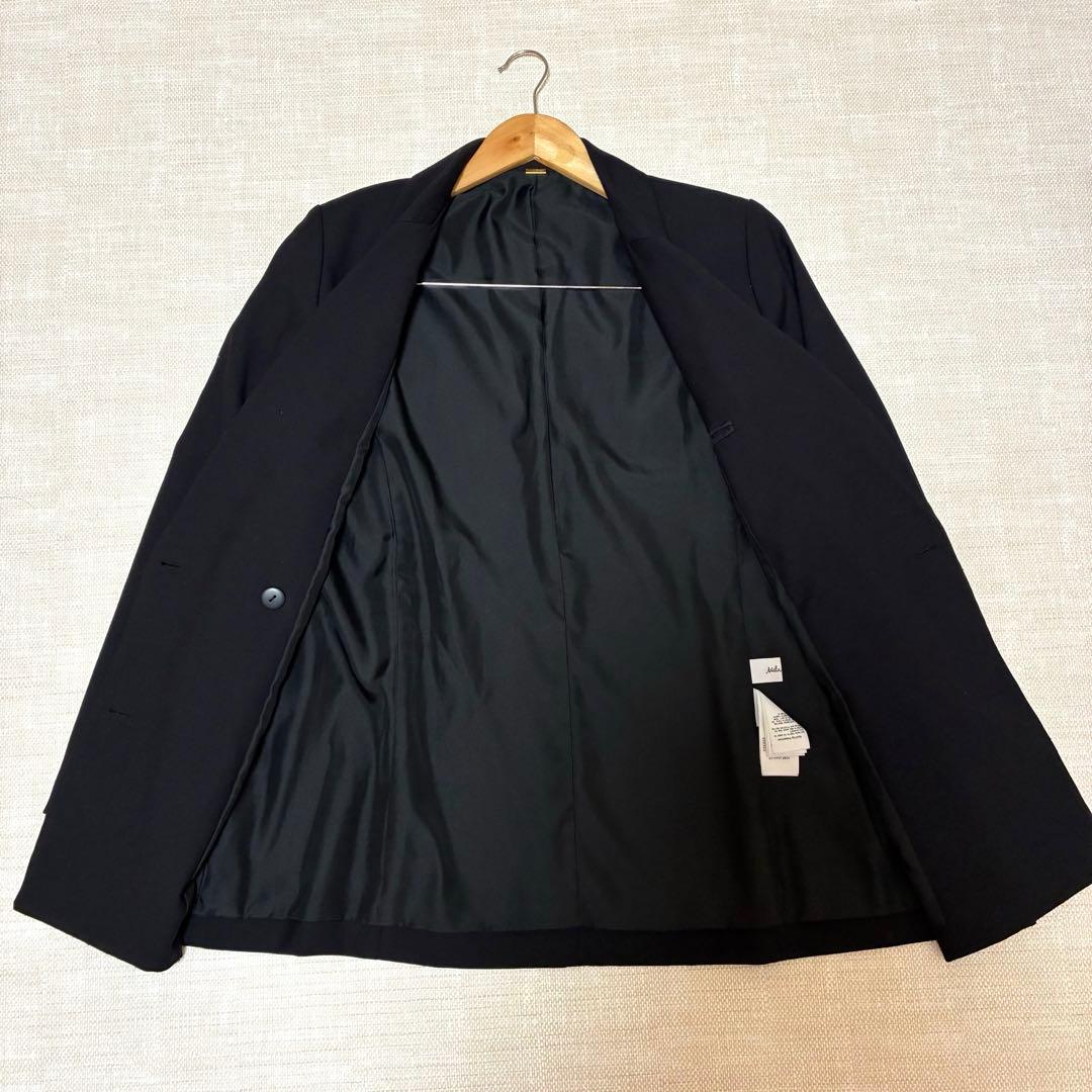 美品◆MilaOwen 金釦ダブルブレストロングブレザー
