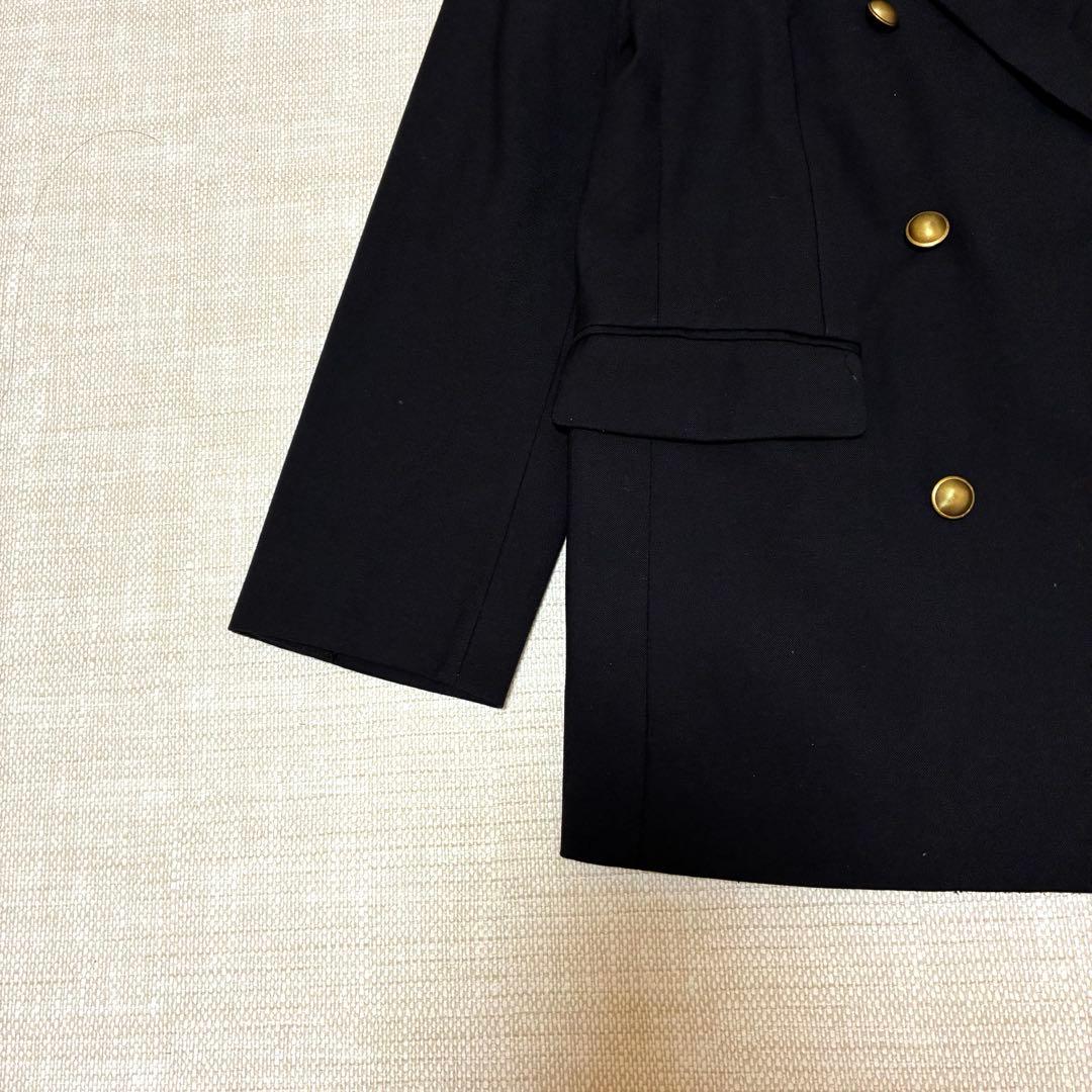 美品◆MilaOwen 金釦ダブルブレストロングブレザー