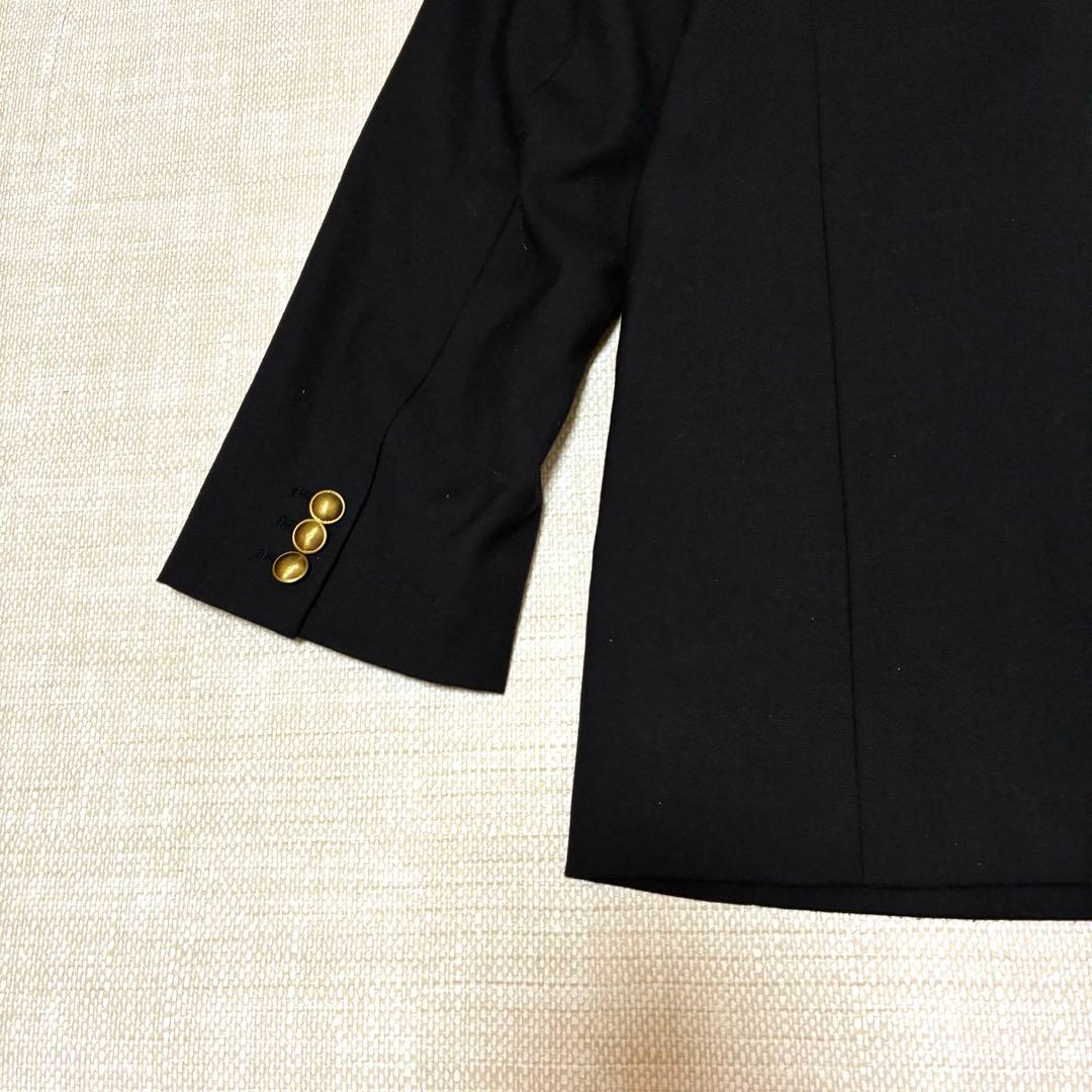 美品◆MilaOwen 金釦ダブルブレストロングブレザー