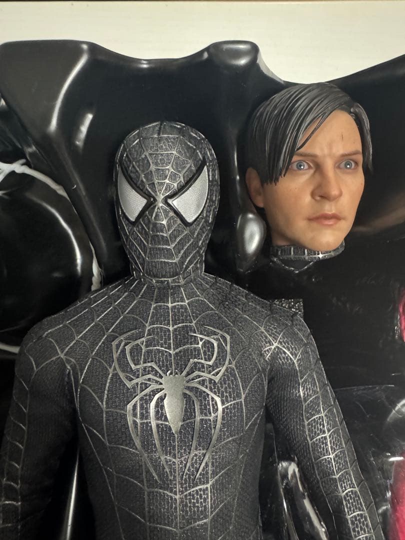 ホットトイズ　スパイダーマン3 ブラックスーツ フィギュア