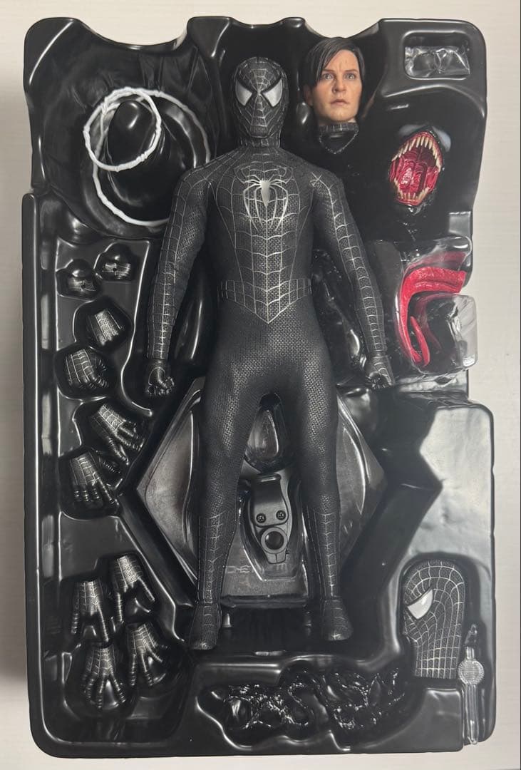 ホットトイズ　スパイダーマン3 ブラックスーツ フィギュア