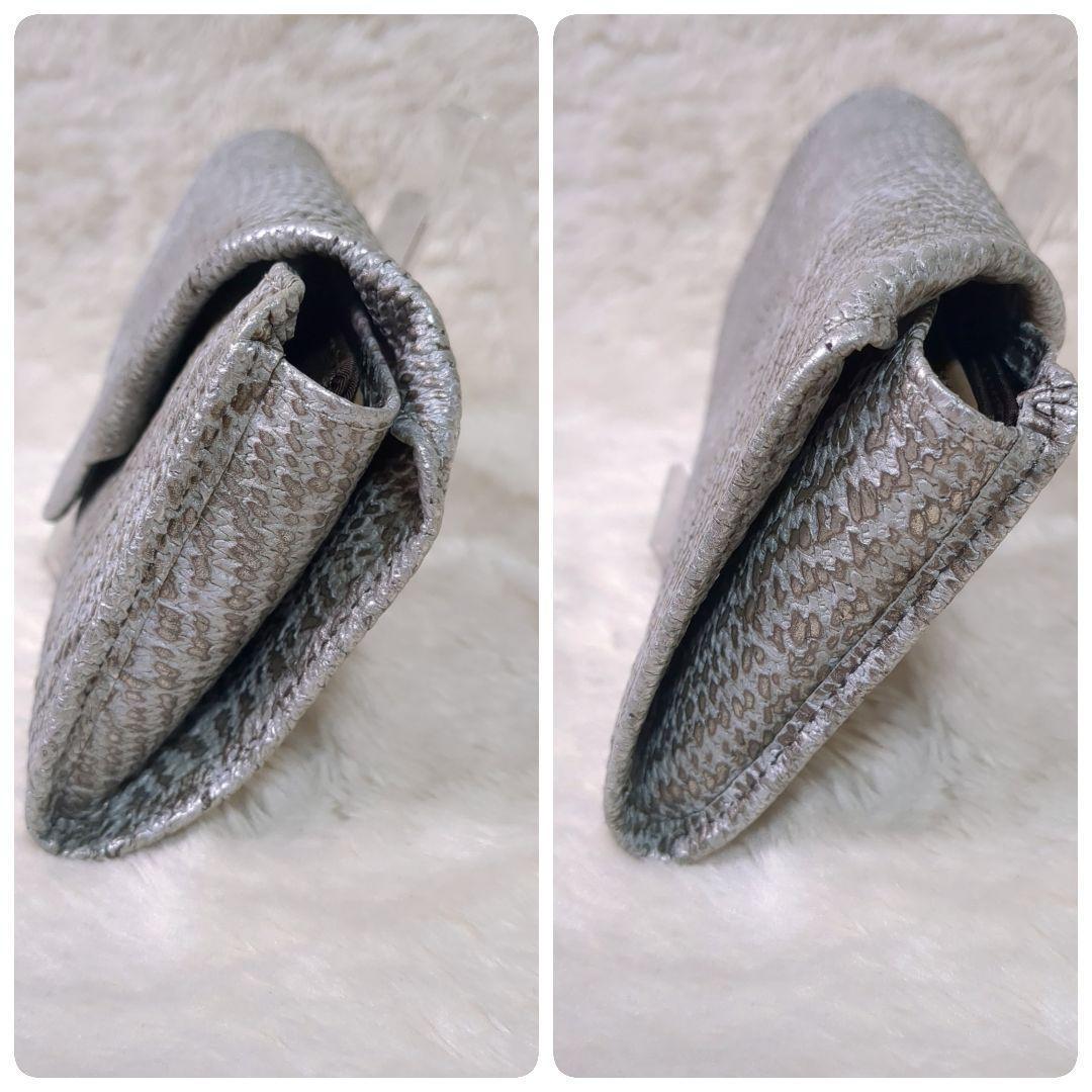 希少✨ヒロコハヤシ ダマスコ 長財布 シルバー レザー レター型