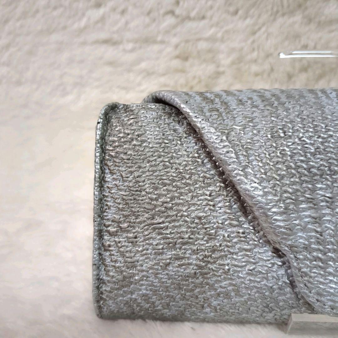 希少✨ヒロコハヤシ ダマスコ 長財布 シルバー レザー レター型