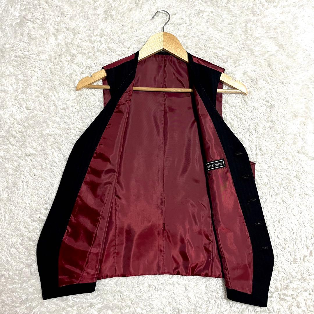 ✨未使用級✨ヒロミチナカノ 3ピーススーツ ビジネススーツ ストライプ シルク混