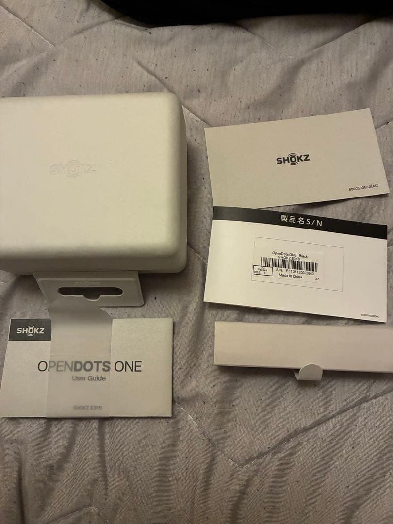 SHOKZ ワイヤレスイヤホン OPEN DOTS ONE ブラック