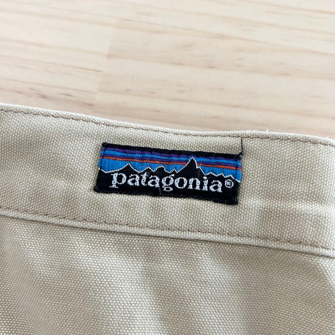 80s Patagonia ダブルニーパンツ スタンドアップ ベージュ 34