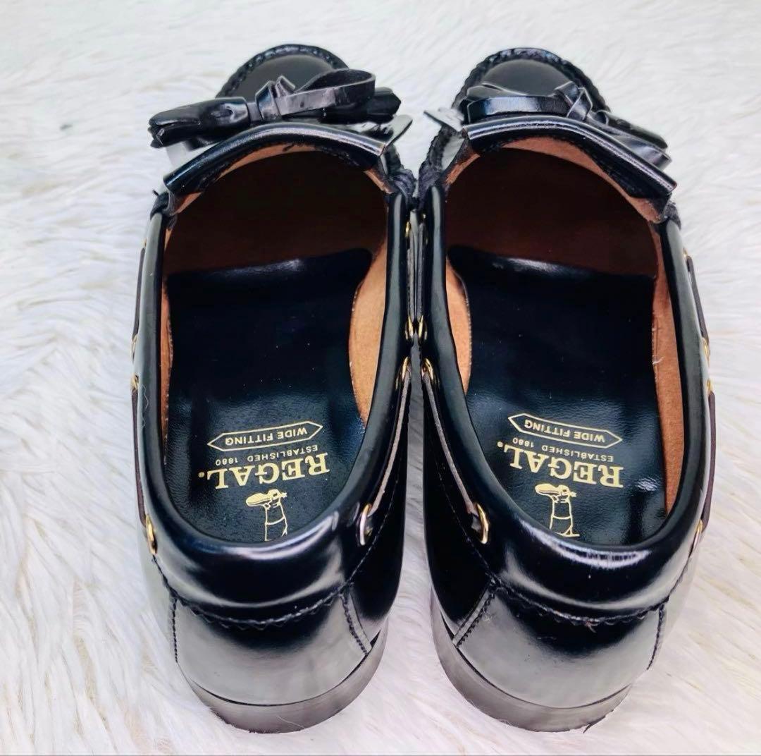 【美品】REGAL 23.5cm キルトタッセルローファー リーガル